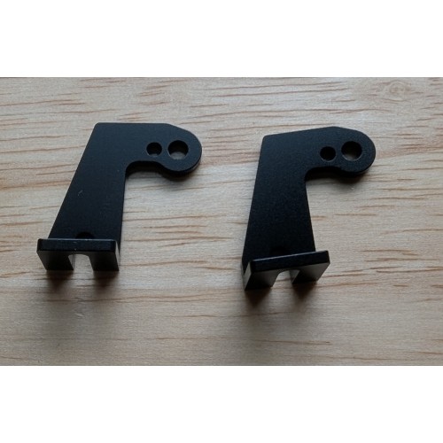 Aluminum Anti-Rotation Bracket Anodized Black Aluminum Anti-Rotation Bracket Anodized Black